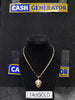 14ct gold lion pendant & fancy chain 2.74g