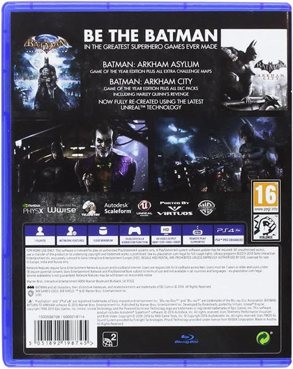 Batman Return to Arkham PS4