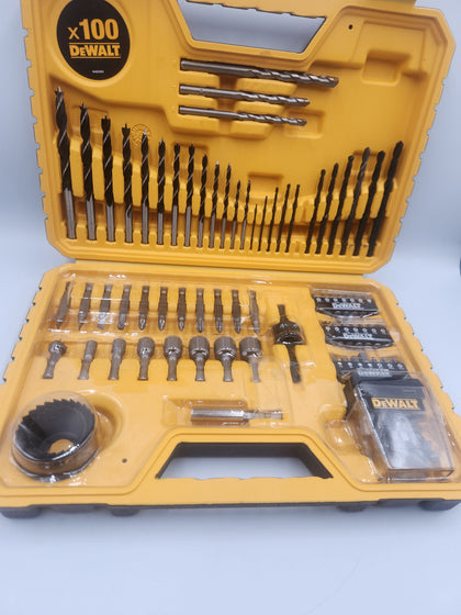 DeWalt 18V Combi Drill Kit - X100 Drill Bits Cased