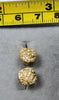 9ct Gold Earrings 2 Color Stones