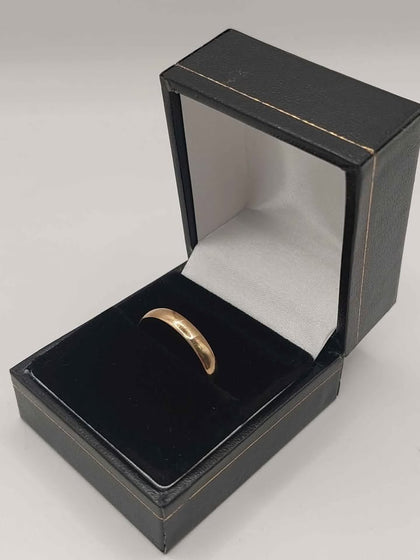 (21ct 875 Hallmarked&Tested), 2.2g Gold Band Ring, Size R