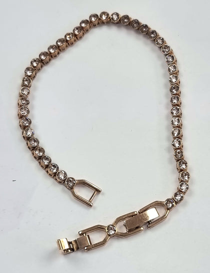 Swarovski Rose Gold Effect Tennis Bracelet 7