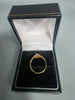 9ct GOLD RING RED STONE 375 2.2G Size L