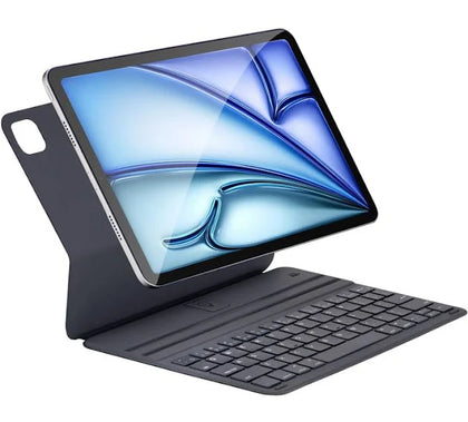 Synchro Bands Smart Keyboard Folio for iPad Pro 12.9 inch (6rd, 5th, 4th and 3th gen) and iPad Air 13 (M2, 2024), Magnetic Keyboard Case with Two