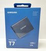 Samsung T7 Portable SSD - 2 TB - USB 3.2 Gen.2 External SSD Titanium Grey (MU-PC2T0T)