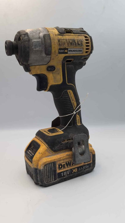 DEWALT DCF887N-XJ 18V Li-Ion XR Brushless Cordless Impact Driver - With 4.0ah Batt (No Charger) **WELL USED**