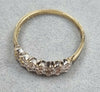 9ct gold diamond ring size N1/2