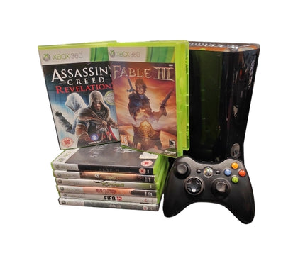 Microsoft XBox 360 Slim 250GB Bundle**Unboxed**