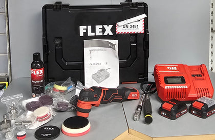Flex Power Tools 492.477 PXE 80 10.8-EC/2.5 P Spot Polisher Set 10.8V 2 x 2.5Ah Li-ion FLXPXE80F