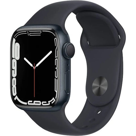 Apple Watch Series 7 (GPS 41mm) Midnight Aluminium Case with Midnight Sport Band