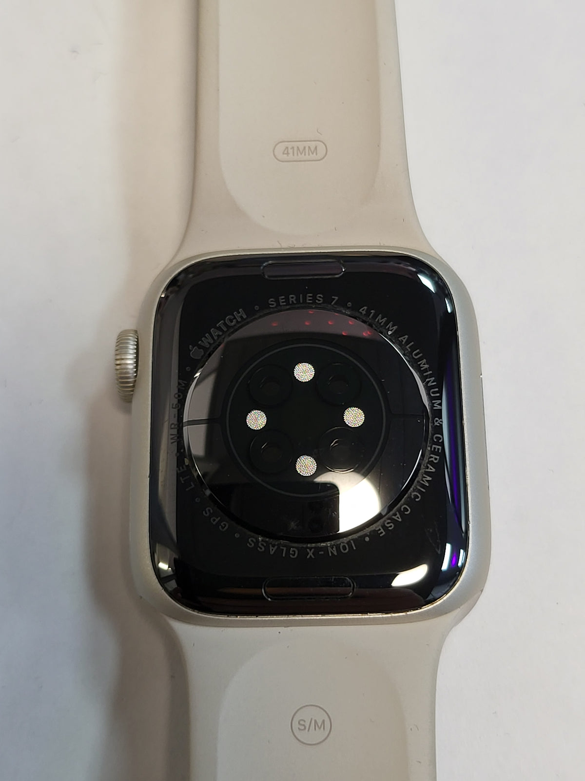 Apple Watch Series 7 (Cellular), Starlight Aluminium, 41mm with S