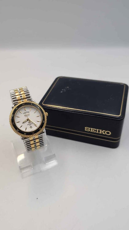 Vintage 1989 Seiko Quartz SQ Sports 150 Watch With Day/Date 5Y23-614C - Boxed In Outstanding Condition