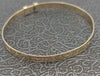 9ct 375 yellow gold Bangle 4.6g Boxed & hallmarked
