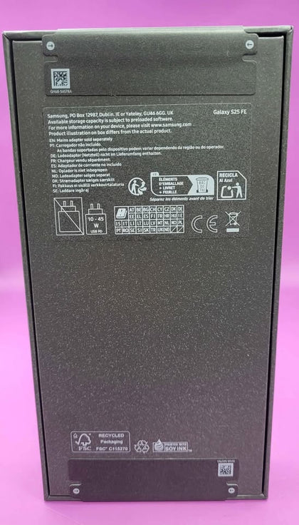 Samsung Galaxy S25 FE - Dual Sim - Unlocked - 256GB - White. Sealed