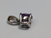 9CT WHITE GOLD AMETHYST PENDANT
