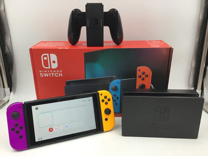 Nintendo Switch - Neon Purple & Orange