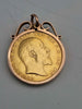 1909 King Edward VII 22CT Solid Gold Full Sovereign Coin With 9ct Pendant Surround - 9.55 Grams