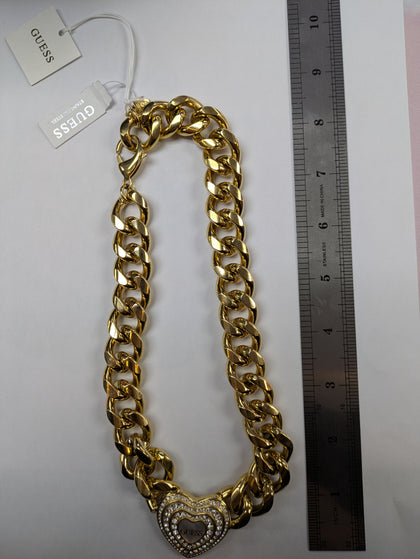 GOLD COLOURED GUESS CURB CHAIN