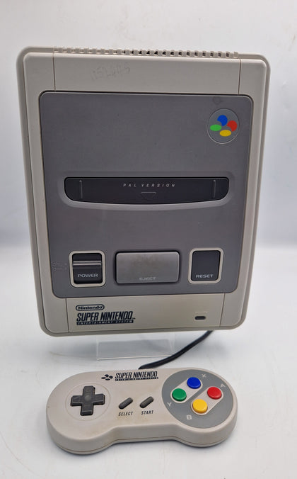 Super Nintendo Entertainment System (snes) gaming console with 1 controller and all leads UNBOXED