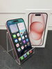 PRE OWNED, APPLE IPHONE 15, 128GB, PINK, BATTERY HEALTH 100%,