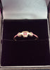 9CT - Yellow Gold Ring With Red And Clear Stones - 1.29G - Size P. Hallmarked
