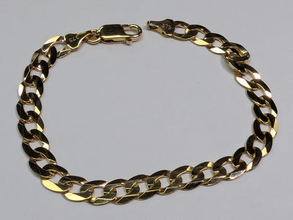 9CT GOLD CURB BRACELET