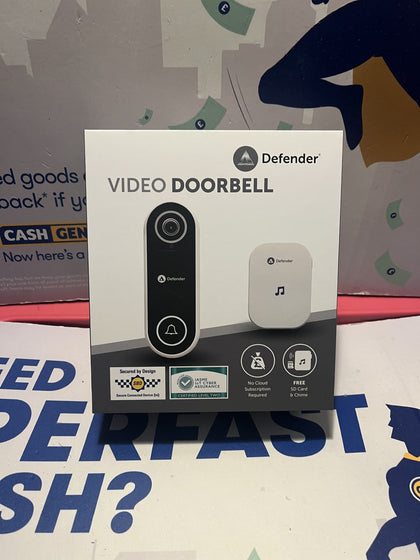 Defender HD Video Doorbell - Included Chime & 32GB SD