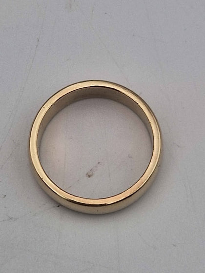 9ct Yellow Gold Polished Heavyweight Wedding Band Ring – 7.27 Grams – Size T