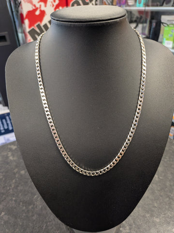 Silver Curb Chain  20