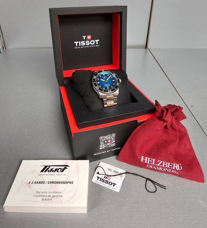 Tissot Seastar 1000 Powermatic 80 40mm Mens Watch Turquoise