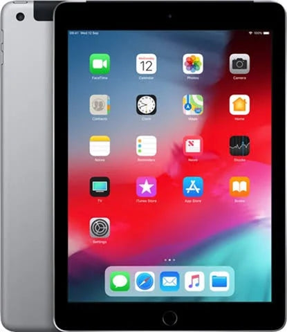 Apple iPad 6th Gen (A1954) 9.7” 128GB - Space Grey ( Wi-Fi/Cellular ) ** Any Network **