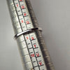 9ct White Gold Ring with Diamonds Size R