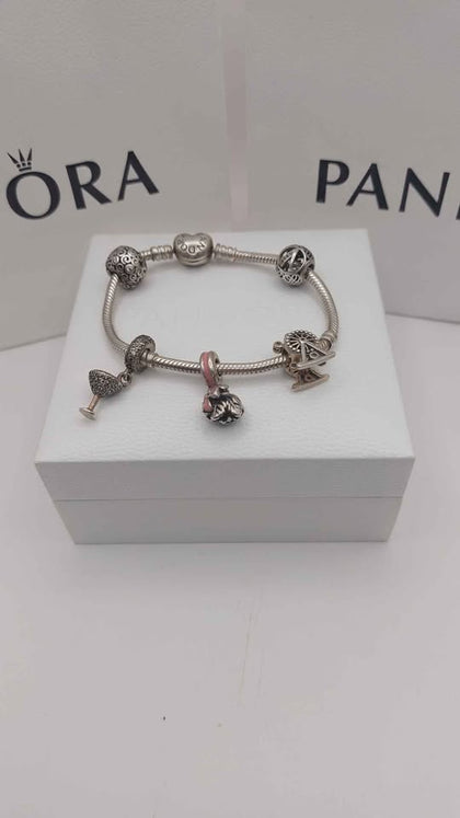 Pandora Bracelet plus 5 Charms 925 boxed