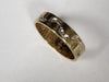 Beautiful 9CT Yellow Gold Band Ring With Footprint Design And Inscription - 3.68G - Size R
