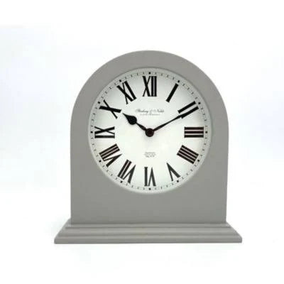 George Grey Classic MDF Mantle Clock - Grey, Grey