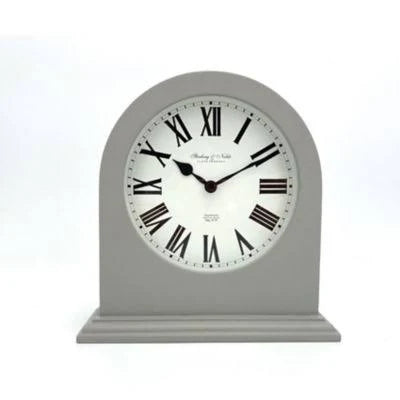 George Grey Classic MDF Mantle Clock - Grey, Grey.