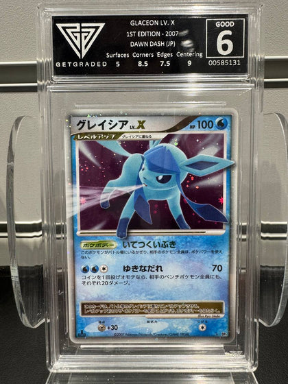 Pokemon Glaceon LV. X 1st Edition 2007 GetGraded 6