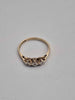 9ct Yellow Gold Ladies Three Stone Ring With CZ Stones - Size N - 1.42 Grams