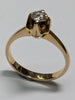 18CT GOLD DIAMOND RING (QUARTER CARAT) SIZE M