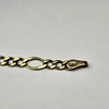 9ct Yellow Gold Figaro Bracelet 7.5"