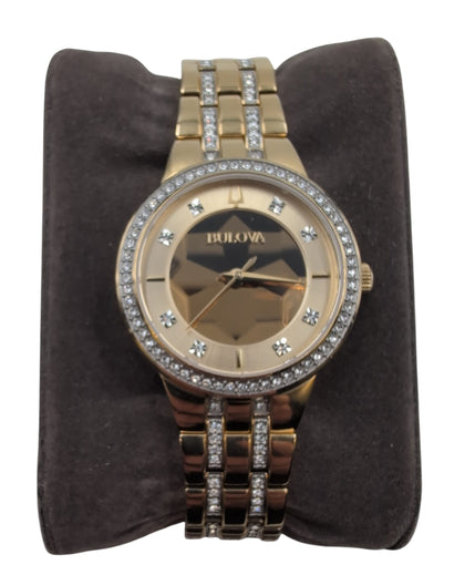 Bulova Crystal Phantom Faceted Dial Bracelet 32mm Women's Watch