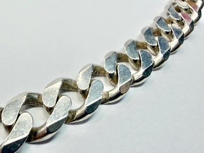 925 Silver Curb Chain Necklace 22