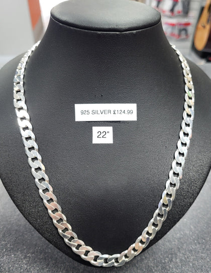 925 - Silver Curb Chain - 62.33g - 22