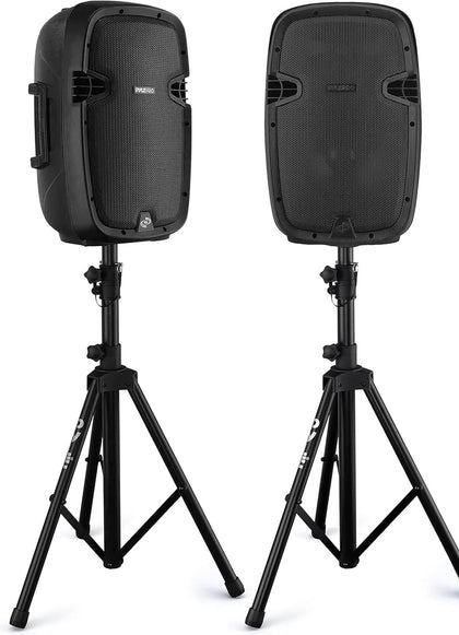 Pyle 1000W Bluetooth PA System – Portable 26cm DJ Speakers with Stands **Collection Only**