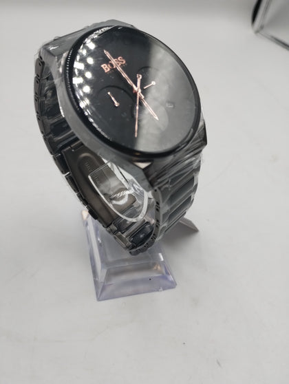 Hugo Boss Black Plated Textured Dial Bracelet Watch
