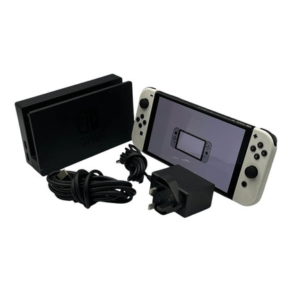 Switch Console, 64GB OLED + White Joy-Con, UNBOXED