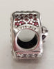 Genuine Pandora Red Shimmering Gift Charm S925 ALE - Retired