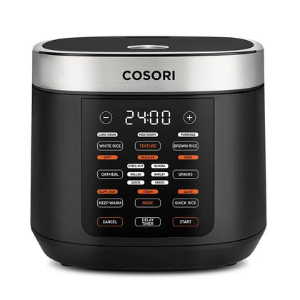 COSORI Rice Cooker, Slow Cooker & Steamer with Ceramic Coated Inner Pot And Fuzzy Logic, 50 Recipes,10 Cups, 5L Capacity