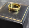 22ct Yellow Gold Patterned Band Ring - 3.77G - Size M. Hallmarked