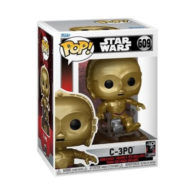 Funko Pop! STAR WARS: Return of the Jedi 40th Anniversary C3PO in chair #609 **Collection Only**